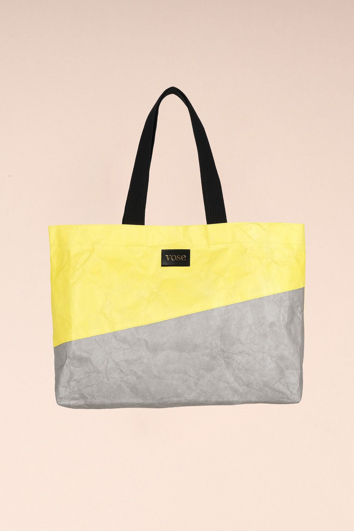 Çevre Dostu ve Dayanıklı Omuz Çantası - Sarı & Gri