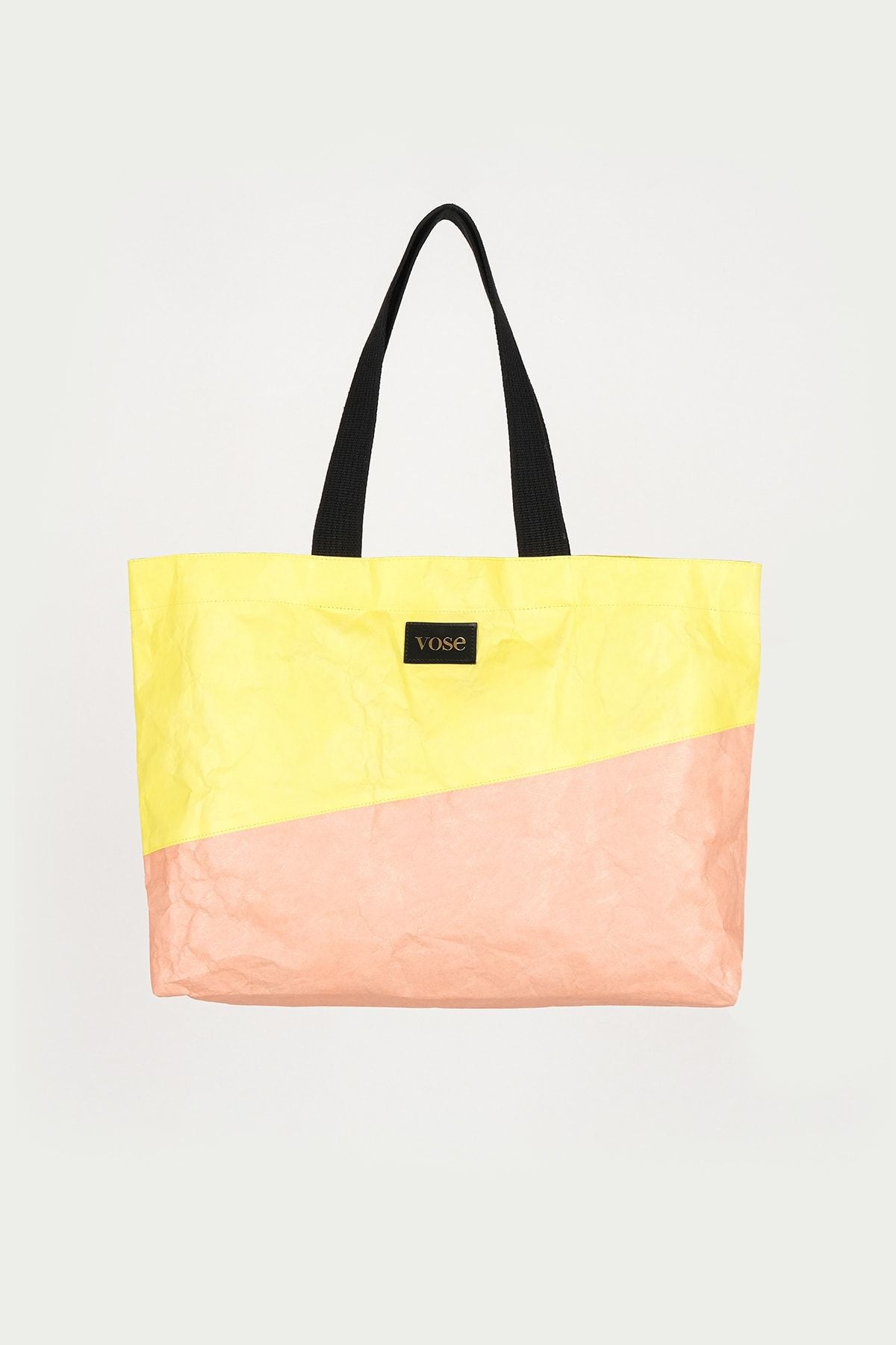 Eco-Friendly and Durable Shoulder Bag - Yellow & Salmon