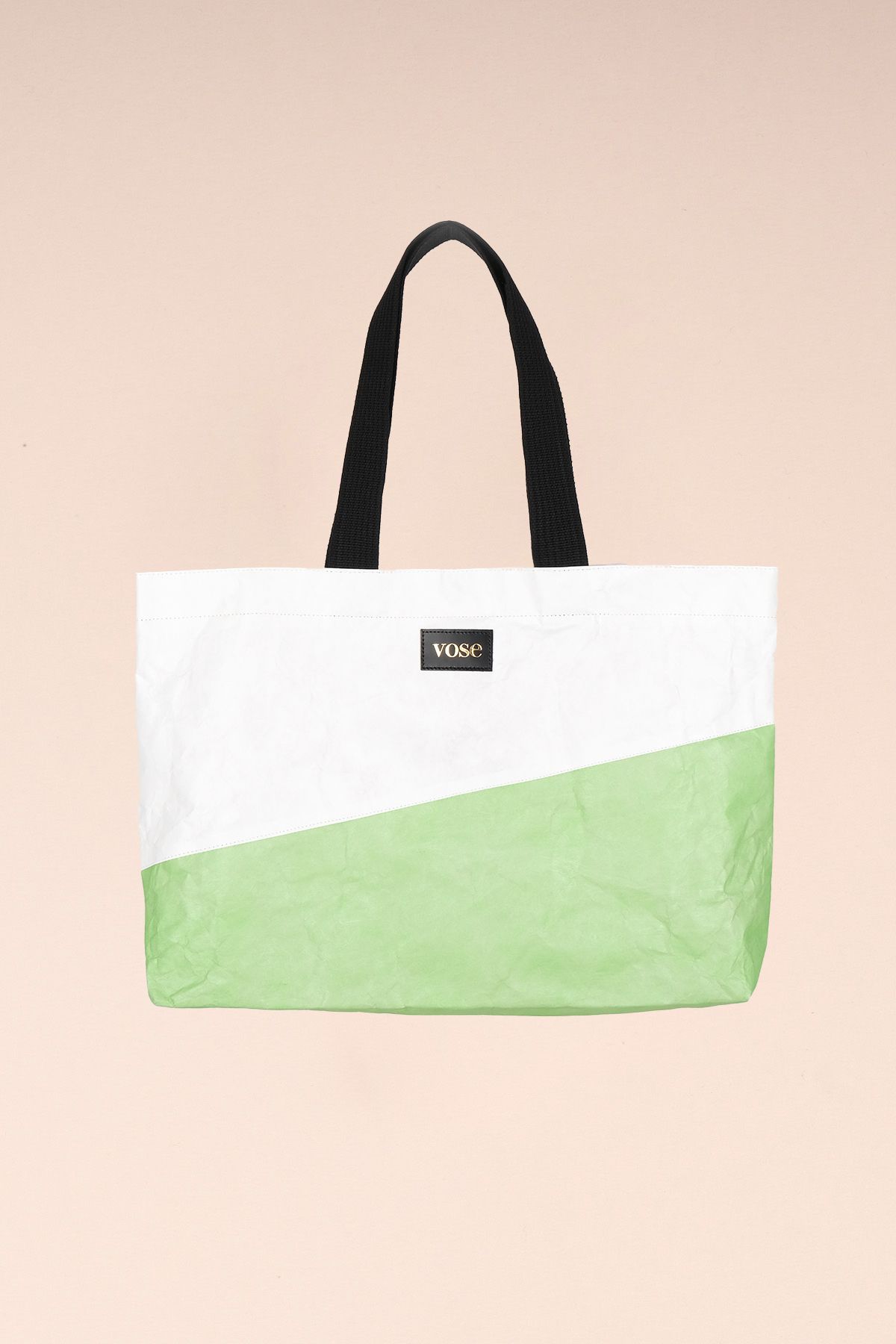 Eco-Friendly and Durable Shoulder Bag - White & Green