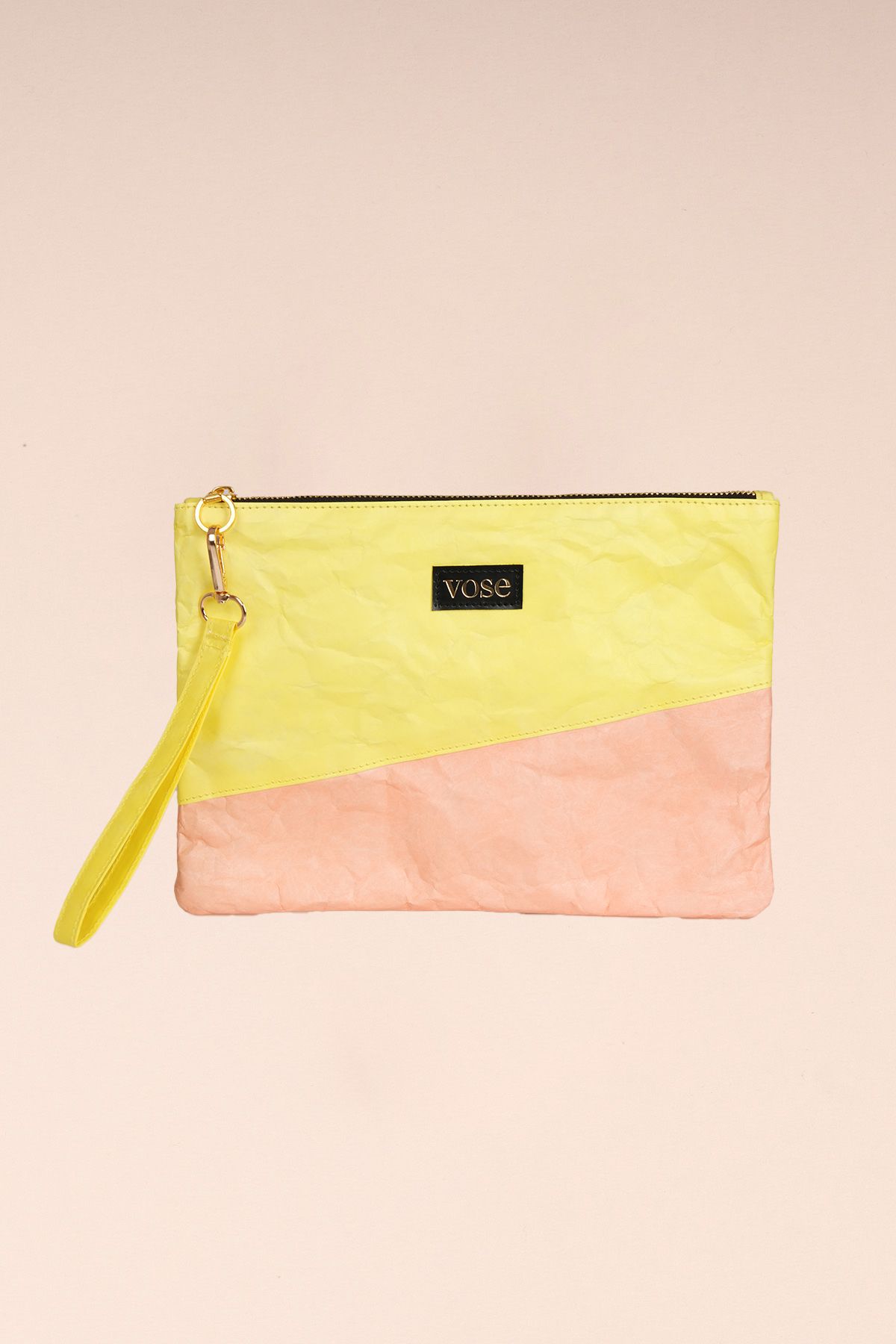 Çevre Dostu ve Dayanıklı Clutch Çantası Sarı Somon