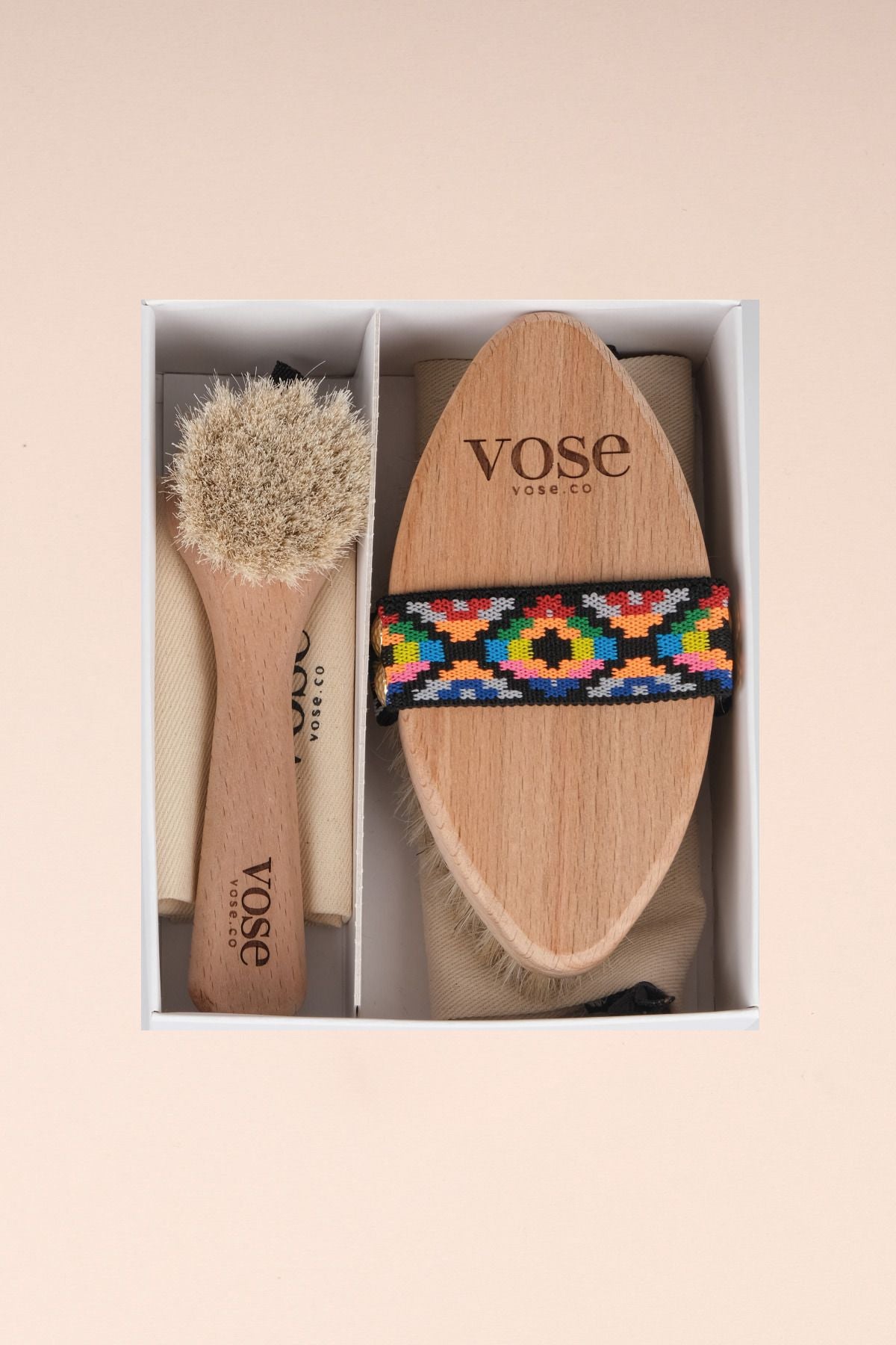 2li Set Doğal At Kılı Selülit Tulip + Yüz Fırçası