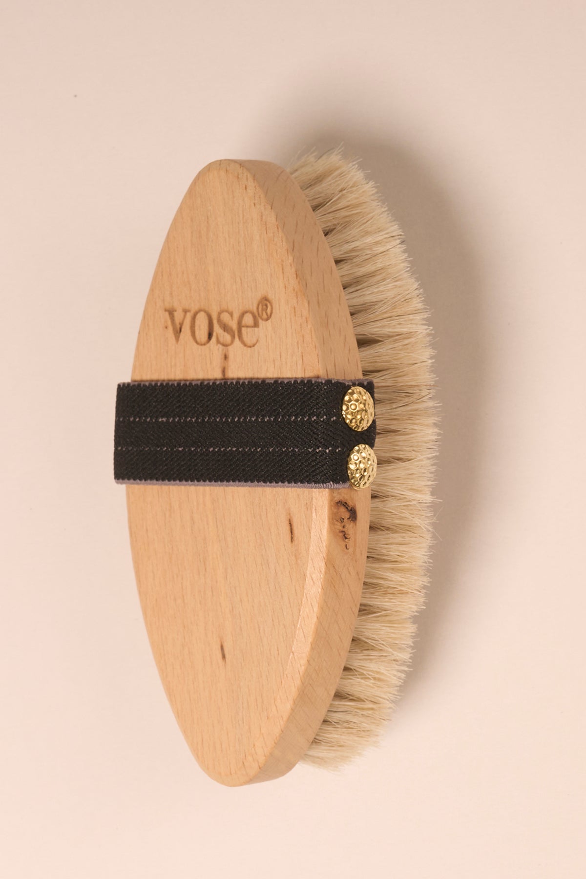 Set of 2 Natural Horse Hair Cellulite Black Rose Face Brush