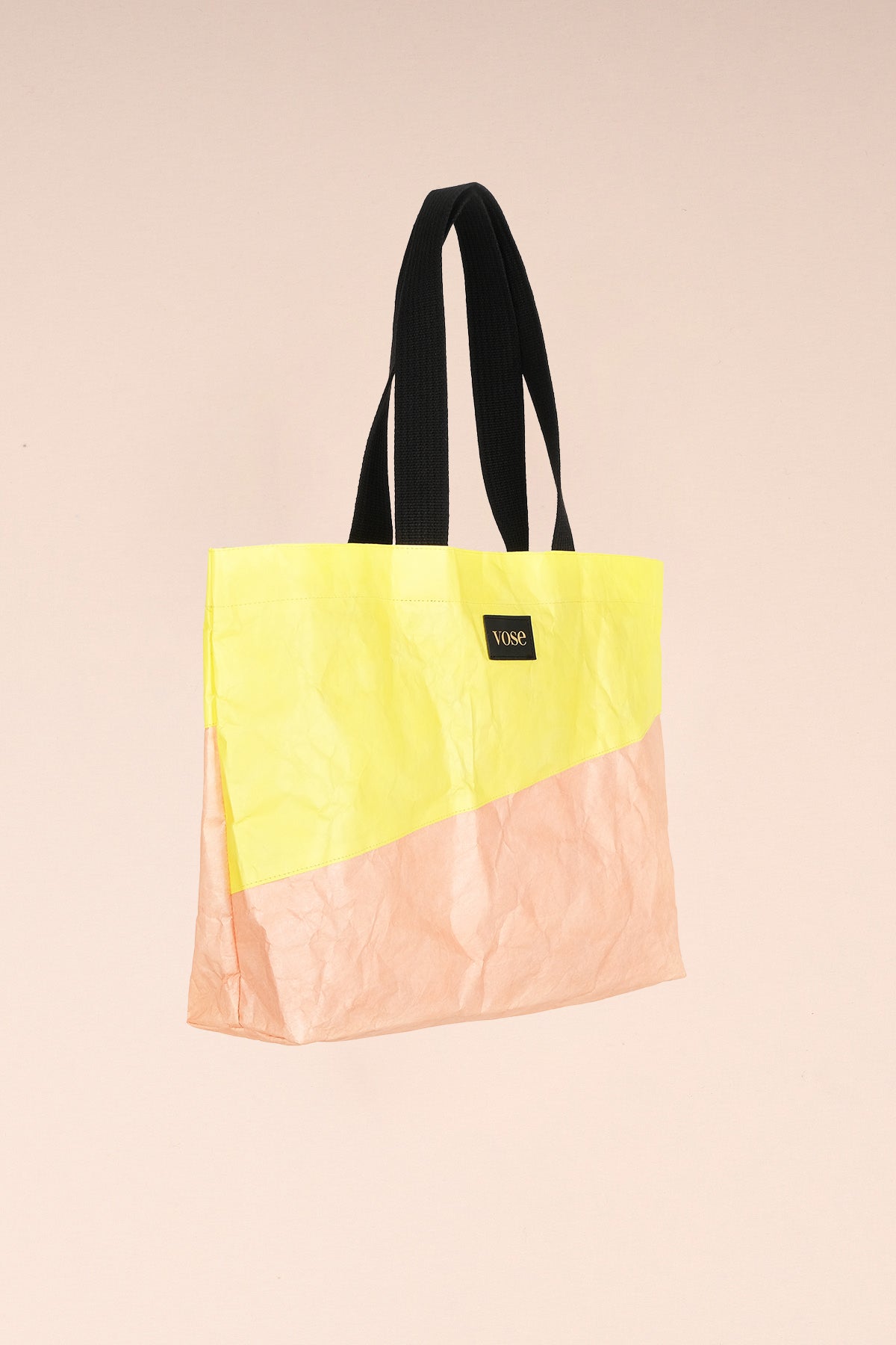 Eco-Friendly and Durable Shoulder Bag - Yellow & Salmon