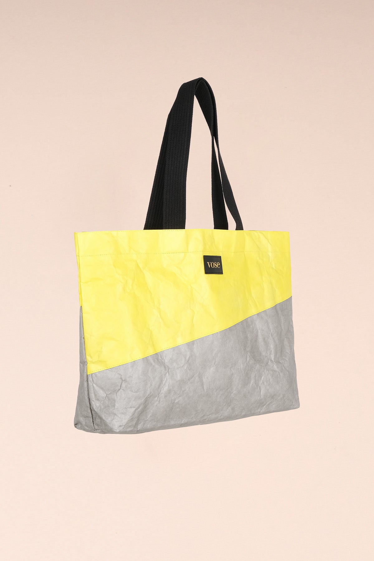 Çevre Dostu ve Dayanıklı Omuz Çantası - Sarı & Gri