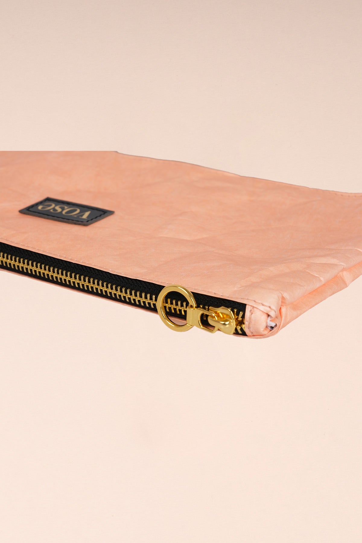 Eco-Friendly and Durable Clutch Bag - Salmon & Grey