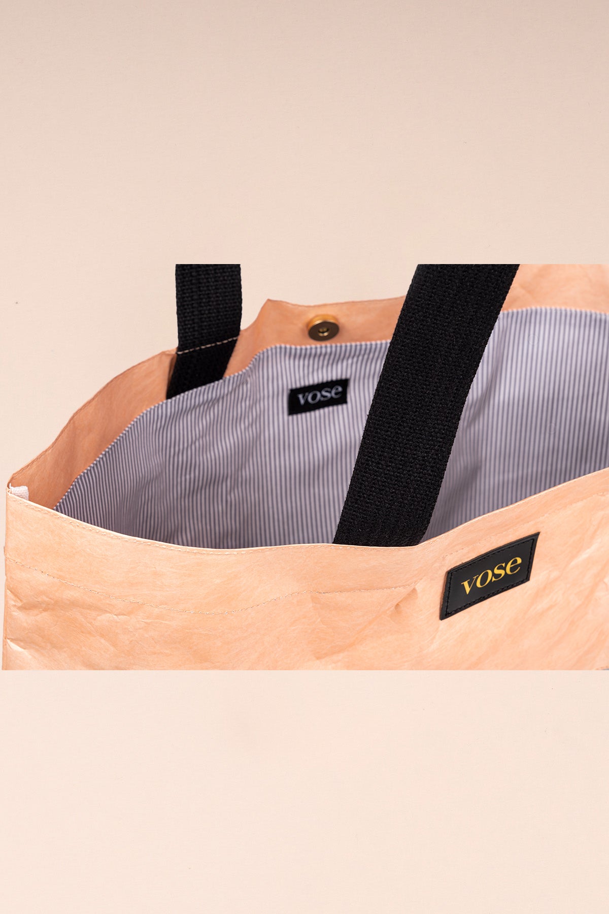 Eco-Friendly and Durable Shoulder Bag - Salmon & Grey