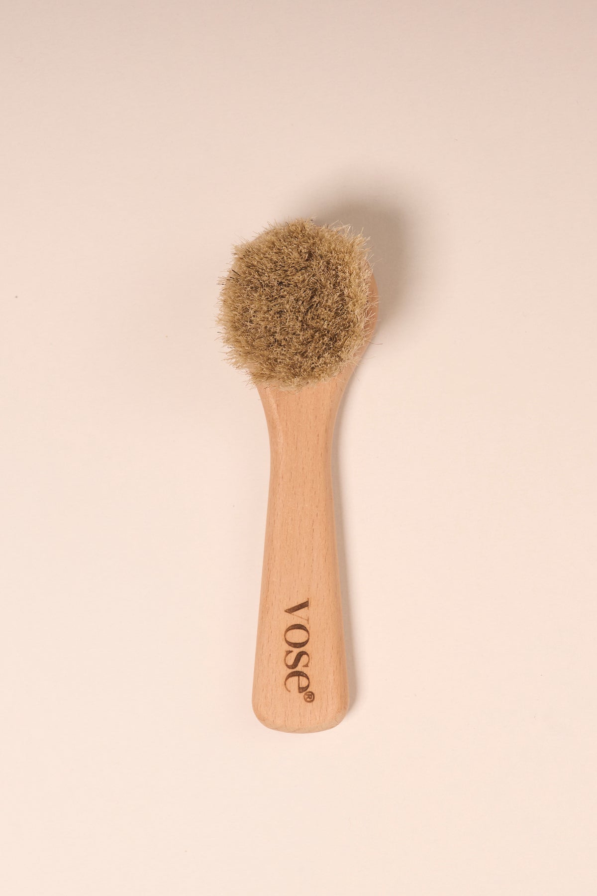 Set of 3 Natural Horse Hair Cellulite Brush (Magnolia) + Face Brush + Nail Brush
