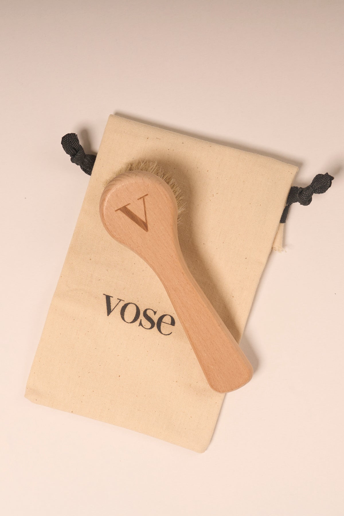 Set of 3 Natural Horse Hair Cellulite Brush (Magnolia) + Face Brush + Nail Brush