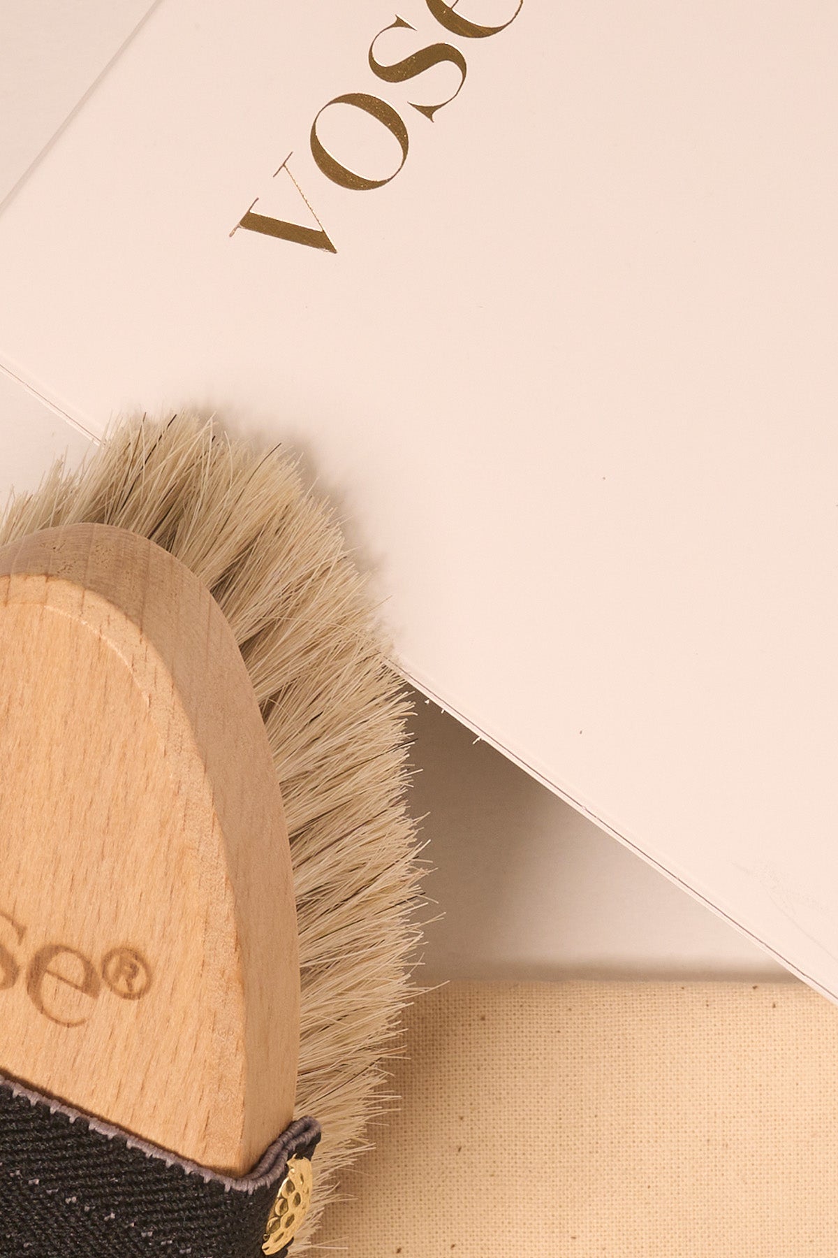 %100 Doğal At Kılı Selülit Fırçası - Black Rose