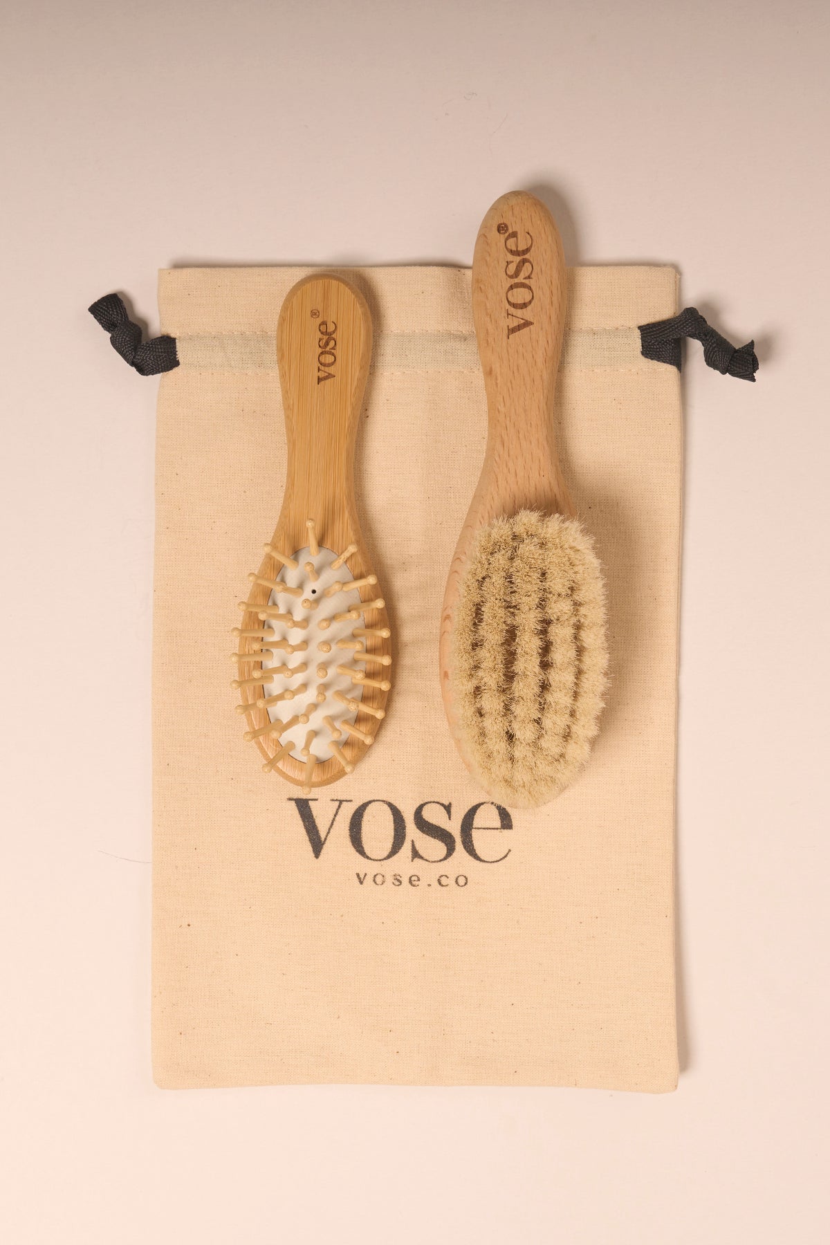 2'li Bambu Tarak & Keçi Kılı Fırça