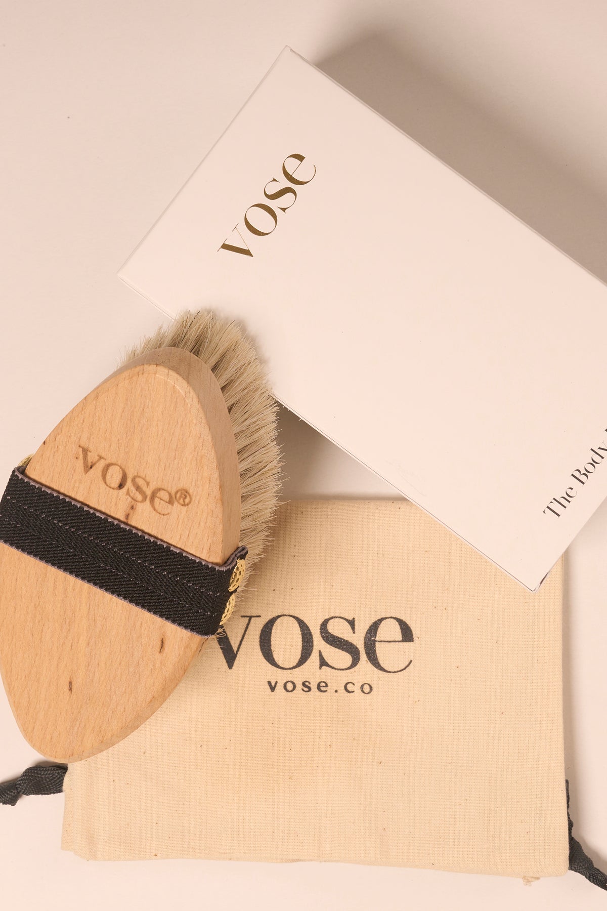 %100 Doğal At Kılı Selülit Fırçası - Black Rose