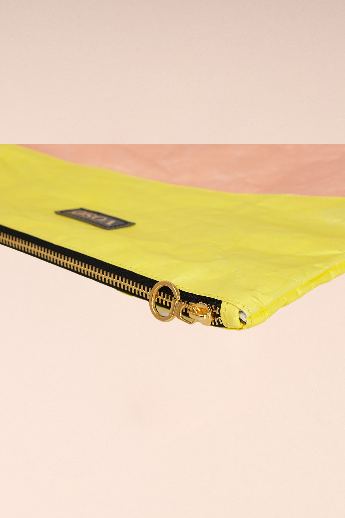 Çevre Dostu ve Dayanıklı Clutch Çantası Sarı  Somon