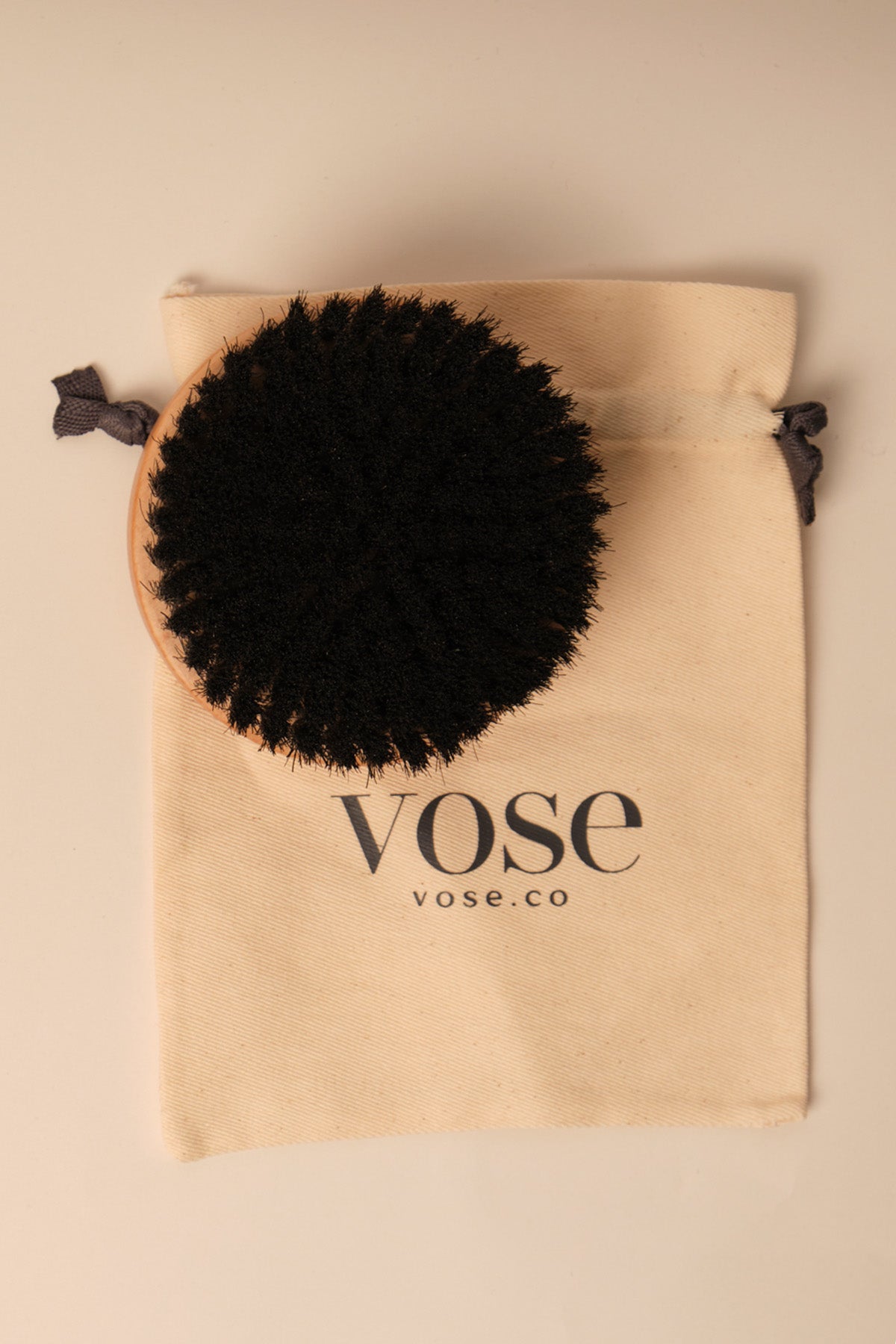 Vose Rounded Black Body Brush and Black Ball Face Brush Set